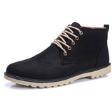 HEE GRAND Brand 2017 Fashion Men Winter Shoes Lace-up Ankle Boots,Warm Cotton Inside Men Footwear Street Motorcycle Boots XMX258