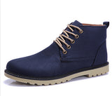 HEE GRAND Brand 2017 Fashion Men Winter Shoes Lace-up Ankle Boots,Warm Cotton Inside Men Footwear Street Motorcycle Boots XMX258