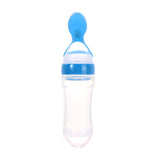 Infant Silicone Baby Feeding Bottle with Spoon Food Rice Cereal Bottle