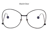 Women Clear Glasses Frame Eyeglasses Female Male Fashion Vintage Butterfly Eyewear Frame Optical Glasses