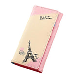 Xiniu women wallets women's handbags small clutch Paris Eiffel Tower Hasp Coin Purse  carteira feminina couro #EL
