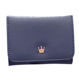 Xiniu black leather men's wallet Crown Small Women's Wallet Card Holder female short Wallets Drop shipping #7m