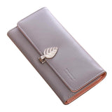 women's wallet with zipper Lady Women Leather Wallet Long Clutch Card Holder Purse monedero mujer #LREL