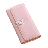 women's wallet with zipper Lady Women Leather Wallet Long Clutch Card Holder Purse monedero mujer #LREL
