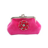 Women Wallets Lady Flannel Retro Vintage Flower Small Wallet Hasp Purse Clutch Bag #LREW