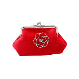 Women Wallets Lady Flannel Retro Vintage Flower Small Wallet Hasp Purse Clutch Bag #LREW