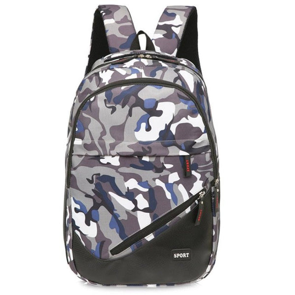 Xiniu Mens Camouflage Satchel School Bag Women Recreation Bag Man Travel Canvas Backpack #GHYW