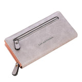 Xiniu women's wallet with zipper Solid Color Coin Purse Lady wallet Long Card Holders portefeuille femme #EL