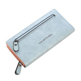 Xiniu women's wallet with zipper Solid Color Coin Purse Lady wallet Long Card Holders portefeuille femme #EL
