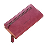 Xiniu women's wallet with zipper Solid Color Coin Purse Lady wallet Long Card Holders portefeuille femme #EL