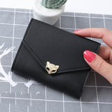 Xiniu women wallets luxury brand wallets designer purse Female cartoon wallet Fox Head Short Purses #6M