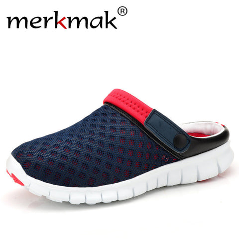 Merkmak Big Size 36-46 Men Summer Shoes Sandals 2017 Beach Flip Flops Mens Slippers Light Breathable Outdoor Boat Casual Shoes