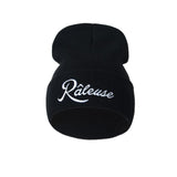 Unisex beanie Caps Raleuse Letters Embroidery Fashion Keep Warm Wool  Knitted Earmuffs Hats Men Women solid colors ski gorros