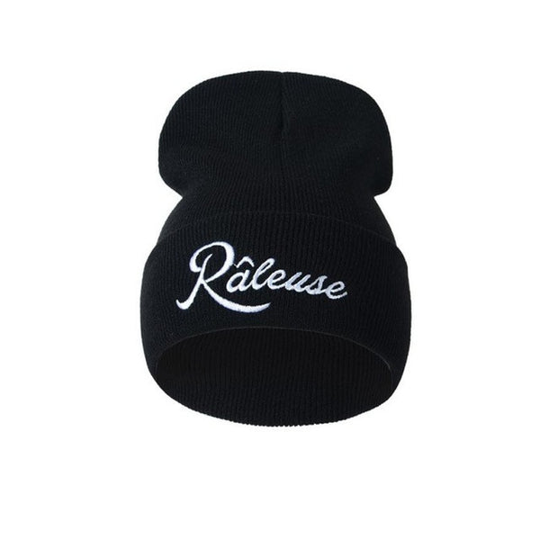 Unisex beanie Caps Raleuse Letters Embroidery Fashion Keep Warm Wool  Knitted Earmuffs Hats Men Women solid colors ski gorros