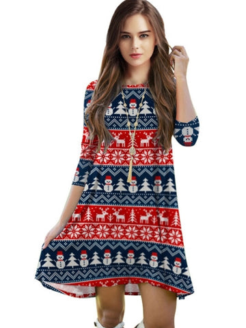 Christmas Straight Women's Day Dress