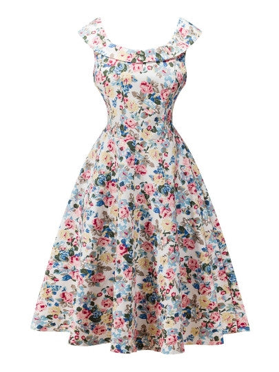 Sweet Peter Pan Collar A-Line Women's Day Dress