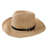 Men Wide Brim Hat Summer Beach Straw Cap Sun Floppy Foldable Hats for Adults