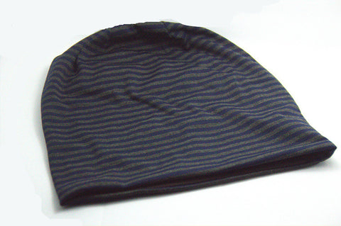 Unisex Cotton Beanies Soft Stretch Slouchy Sleep Cap Fashion Stripe Cap Baotou Cap