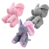 Baby Animated Flappy The Elephant Plush Toy  Electric Toy Doll Educational Toy