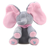 Baby Animated Flappy The Elephant Plush Toy  Electric Toy Doll Educational Toy