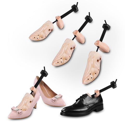 Unisex 2-Way Wood Adjustable Shoe Tree Stretcher