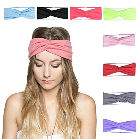 Women's Satin elastic cross headband geranium European and American hair accessories