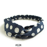 Women's Satin elastic cross headband geranium European and American hair accessories