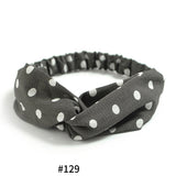 Women's Satin elastic cross headband geranium European and American hair accessories