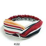 Women's Satin elastic cross headband geranium European and American hair accessories