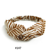 Women's Satin elastic cross headband geranium European and American hair accessories