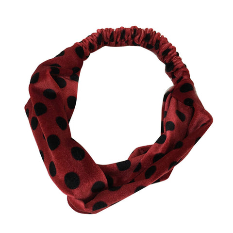 Women Velvet Cross Twist Headband Hair Band Turban Elastic Headband Bandage