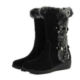Women's Boots Winter Boots Warm Mid Calf Boots Warm Winter Shoes