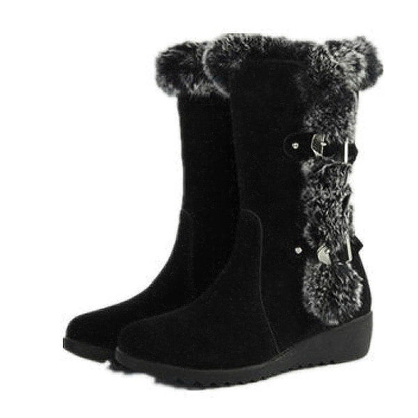 Women's Boots Winter Boots Warm Mid Calf Boots Warm Winter Shoes