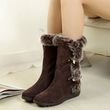 Women's Boots Winter Boots Warm Mid Calf Boots Warm Winter Shoes