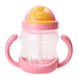 280ml Cute Baby Bottle Cup Kids Children Learn Feeding Drinking Water Handle Bottle Sippy Training Cup Baby Feeding Cup