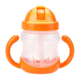 280ml Cute Baby Bottle Cup Kids Children Learn Feeding Drinking Water Handle Bottle Sippy Training Cup Baby Feeding Cup
